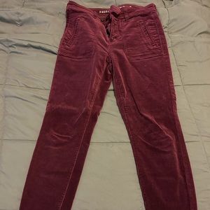 Maroon Corduroy Pants